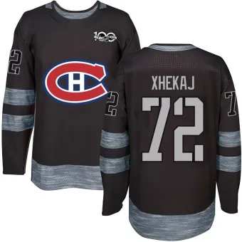 Men's Arber Xhekaj Montreal Canadiens 1917-2017 100th Anniversary Jersey - Black Authentic