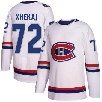 Men's Arber Xhekaj Montreal Canadiens 2017 100 Classic Jersey - White Authentic