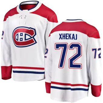 Men's Arber Xhekaj Montreal Canadiens Away Jersey - White Breakaway