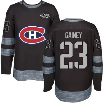 Men's Bob Gainey Montreal Canadiens 1917-2017 100th Anniversary Jersey - Black Authentic