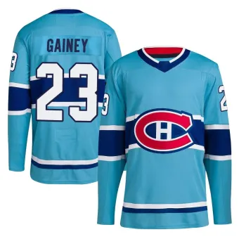 Men's Bob Gainey Montreal Canadiens Reverse Retro 2.0 Jersey - Light Blue Authentic