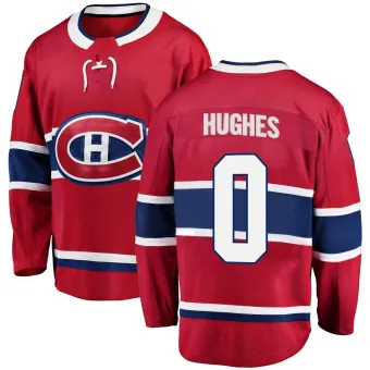 Men's Connor Hughes Montreal Canadiens Home Jersey - Red Breakaway