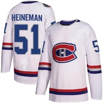 Men's Emil Heineman Montreal Canadiens 2017 100 Classic Jersey - White Authentic