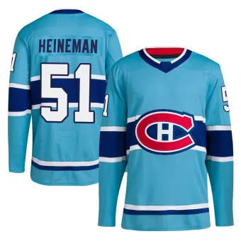 Men's Emil Heineman Montreal Canadiens Reverse Retro 2.0 Jersey - Light Blue Authentic