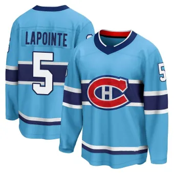 Men's Guy Lapointe Montreal Canadiens Special Edition 2.0 Jersey - Light Blue Breakaway