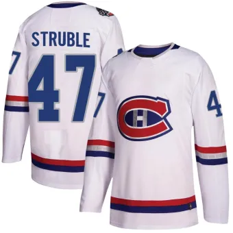 Men's Jayden Struble Montreal Canadiens 2017 100 Classic Jersey - White Authentic