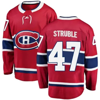 Men's Jayden Struble Montreal Canadiens Home Jersey - Red Breakaway