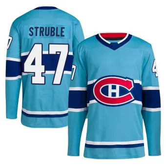 Men's Jayden Struble Montreal Canadiens Reverse Retro 2.0 Jersey - Light Blue Authentic