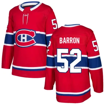 Men's Justin Barron Montreal Canadiens Home Jersey - Red Authentic