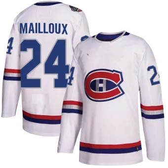 Men's Logan Mailloux Montreal Canadiens 2017 100 Classic Jersey - White Authentic