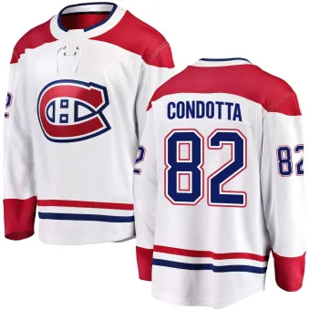 Men's Lucas Condotta Montreal Canadiens Away Jersey - White Breakaway