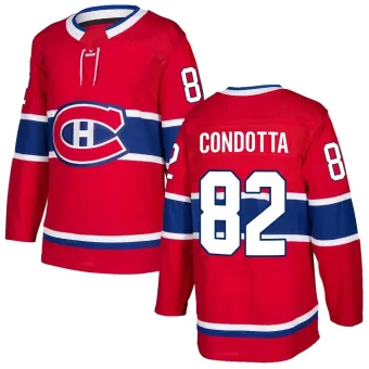 Men's Lucas Condotta Montreal Canadiens Home Jersey - Red Authentic