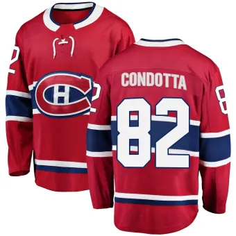 Men's Lucas Condotta Montreal Canadiens Home Jersey - Red Breakaway