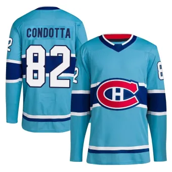 Men's Lucas Condotta Montreal Canadiens Reverse Retro 2.0 Jersey - Light Blue Authentic