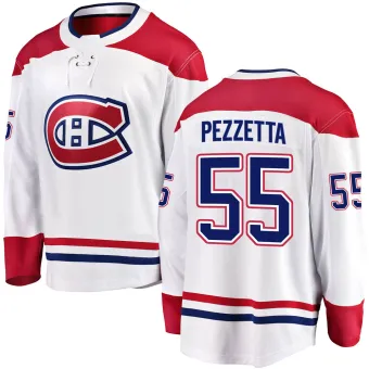 Men's Michael Pezzetta Montreal Canadiens Away Jersey - White Breakaway