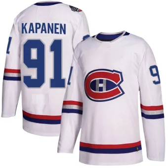 Men's Oliver Kapanen Montreal Canadiens 2017 100 Classic Jersey - White Authentic