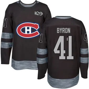 Men's Paul Byron Montreal Canadiens 1917-2017 100th Anniversary Jersey - Black Authentic