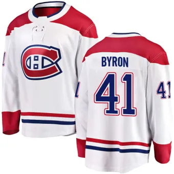 Men's Paul Byron Montreal Canadiens Away Jersey - White Breakaway