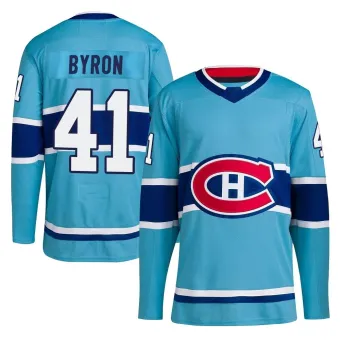 Men's Paul Byron Montreal Canadiens Reverse Retro 2.0 Jersey - Light Blue Authentic