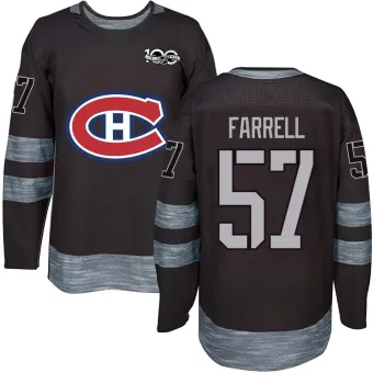 Men's Sean Farrell Montreal Canadiens 1917-2017 100th Anniversary Jersey - Black Authentic