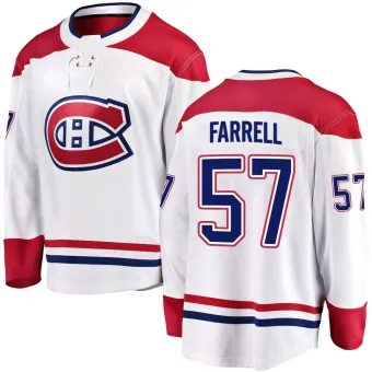 Men's Sean Farrell Montreal Canadiens Away Jersey - White Breakaway