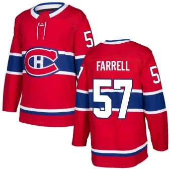 Men's Sean Farrell Montreal Canadiens Home Jersey - Red Authentic