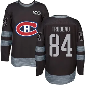 Men's William Trudeau Montreal Canadiens 1917-2017 100th Anniversary Jersey - Black Authentic