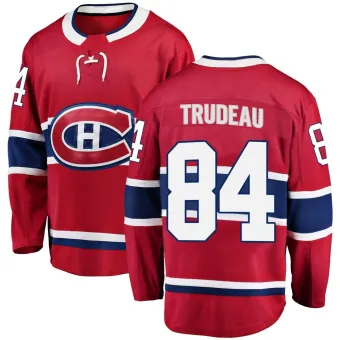 Men's William Trudeau Montreal Canadiens Home Jersey - Red Breakaway