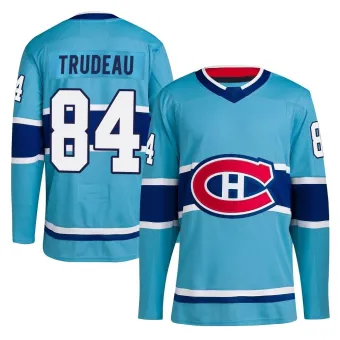 Men's William Trudeau Montreal Canadiens Reverse Retro 2.0 Jersey - Light Blue Authentic