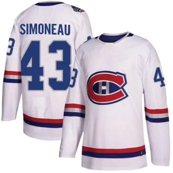 Men's Xavier Simoneau Montreal Canadiens 2017 100 Classic Jersey - White Authentic