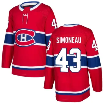 Men's Xavier Simoneau Montreal Canadiens Home Jersey - Red Authentic