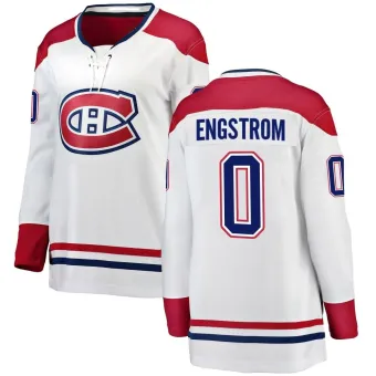 Women's Adam Engstrom Montreal Canadiens Away Jersey - White Breakaway