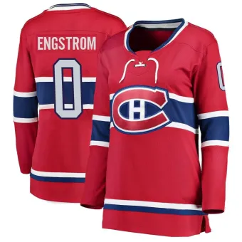 Women's Adam Engstrom Montreal Canadiens Home Jersey - Red Breakaway