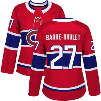 Women's Alex Barre-Boulet Montreal Canadiens Home Jersey - Red Authentic