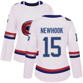 Women's Alex Newhook Montreal Canadiens 2017 100 Classic Jersey - White Authentic