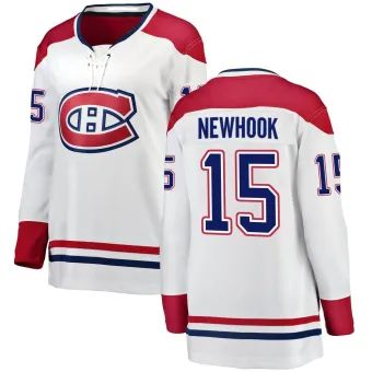 Women's Alex Newhook Montreal Canadiens Away Jersey - White Breakaway