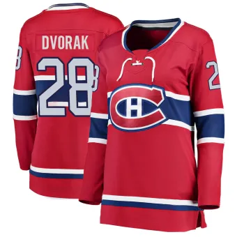 Women's Christian Dvorak Montreal Canadiens Home Jersey - Red Breakaway