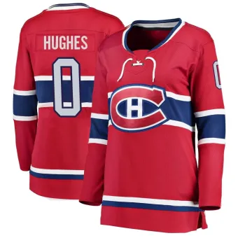 Women's Connor Hughes Montreal Canadiens Home Jersey - Red Breakaway