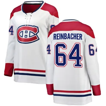 Women's David Reinbacher Montreal Canadiens Away Jersey - White Breakaway