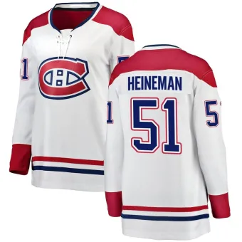 Women's Emil Heineman Montreal Canadiens Away Jersey - White Breakaway