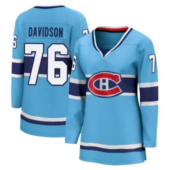 Women's Jared Davidson Montreal Canadiens Special Edition 2.0 Jersey - Light Blue Breakaway