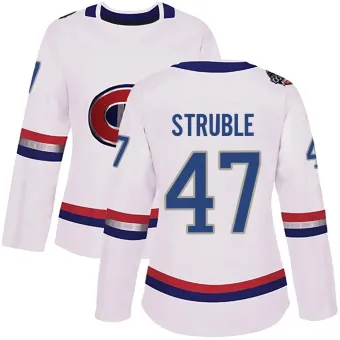 Women's Jayden Struble Montreal Canadiens 2017 100 Classic Jersey - White Authentic