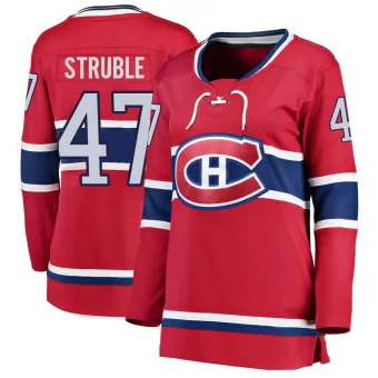 Women's Jayden Struble Montreal Canadiens Home Jersey - Red Breakaway