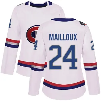 Women's Logan Mailloux Montreal Canadiens 2017 100 Classic Jersey - White Authentic