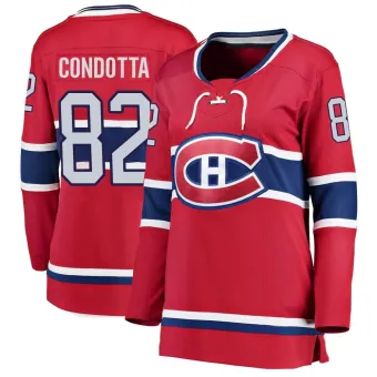 Women's Lucas Condotta Montreal Canadiens Home Jersey - Red Breakaway