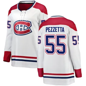 Women's Michael Pezzetta Montreal Canadiens Away Jersey - White Breakaway