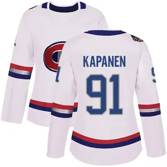 Women's Oliver Kapanen Montreal Canadiens 2017 100 Classic Jersey - White Authentic