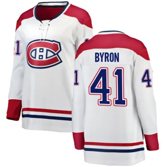 Women's Paul Byron Montreal Canadiens Away Jersey - White Breakaway