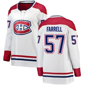 Women's Sean Farrell Montreal Canadiens Away Jersey - White Breakaway