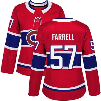 Women's Sean Farrell Montreal Canadiens Home Jersey - Red Authentic